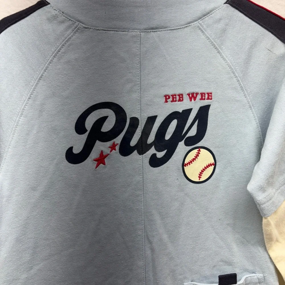 Gymboree Kids Baseball Jersey‎ Style One Piece Sleepwear Pajamas 3T